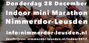 Oud Jaar indoor minimarathon Leusden