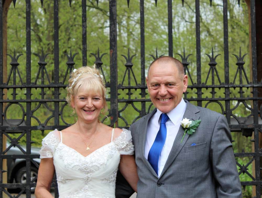 Barry Capstick and Anna Wood married