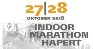Indoormarathon Hapert op 27 en 28 oktober