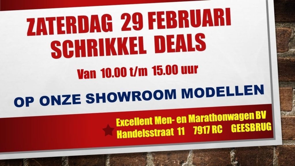 Zaterdag 29 februari Schrikkel Deals bij Excellent